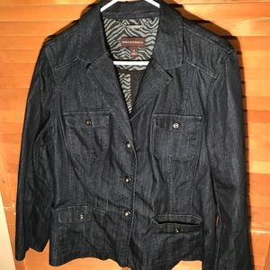 Dana Buchman Blue Jean Jacket excellent condition